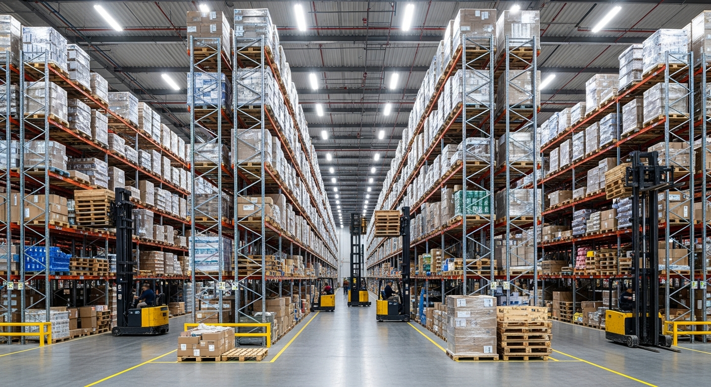 Modern Reflow Supply Chain warehouse facility interior